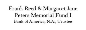 Frank Reed & Margaret Jane Peters Memorial Fund
